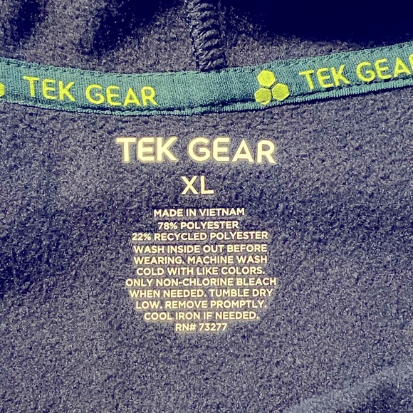 Tek Gear Long Sleeve Performance Fleece Pullover Hoodie Size XL - Picture 11 of 11